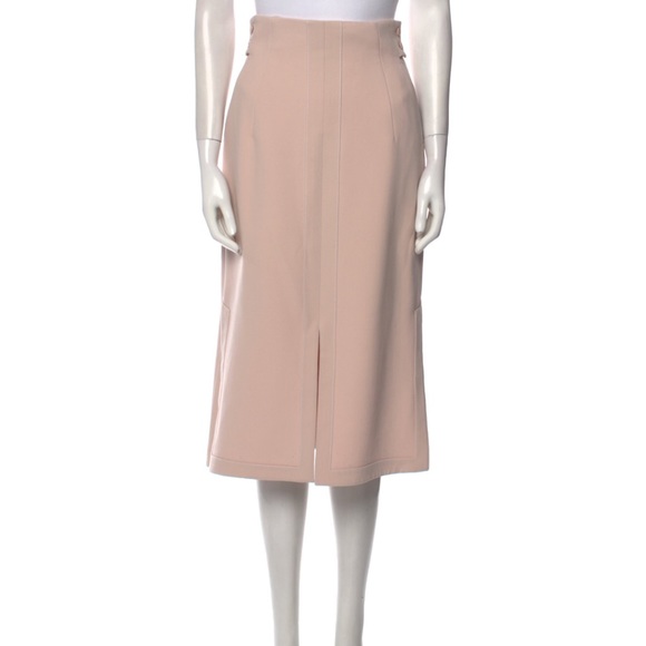Akris Wool Elastine MIDI dusty pink skirt Size US 6 - Picture 1 of 3